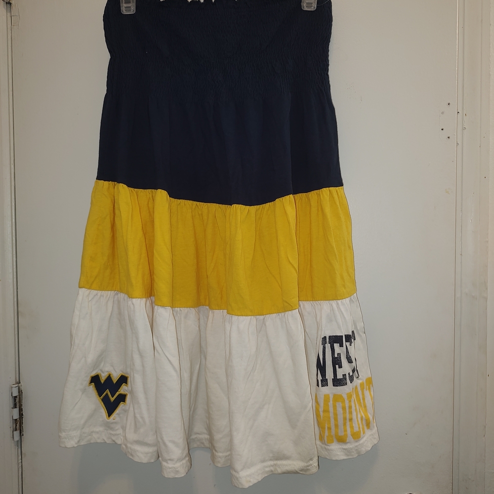 Colorblock Skirt with Logo